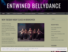 Tablet Screenshot of entwinedbellydance.com